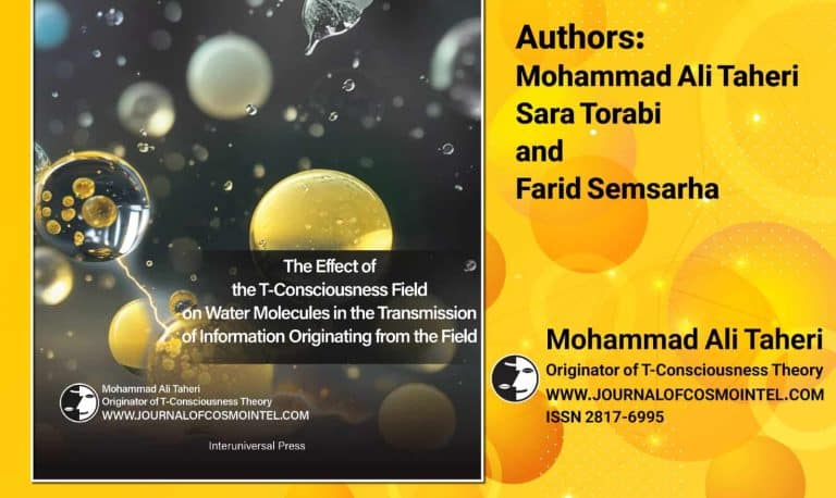 Release of the Sixteenth Issue of the Scientific Journal of Cosmointel: Effect of TCFs on the Behavior And Properties of Water Molecules